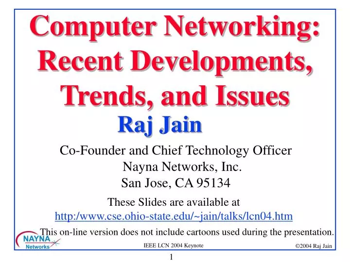 computer networking recent developments trends and issues