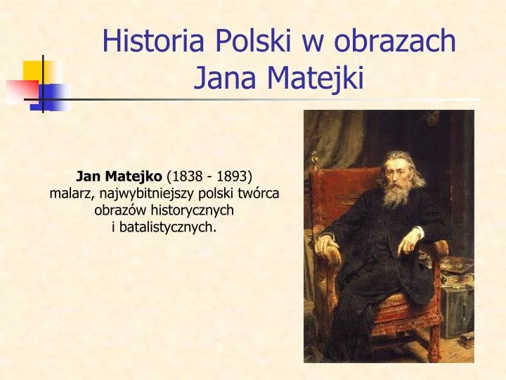 historia polski w obrazach jana matejki