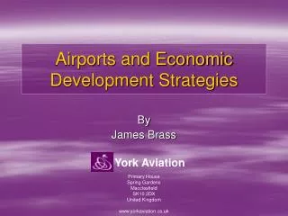 Airports and Economic Development Strategies