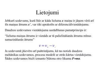lietojumi