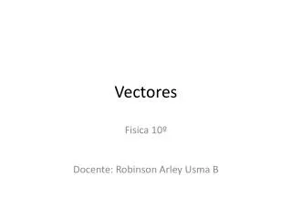 vectores