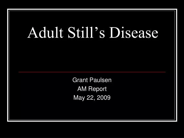 adult still s disease