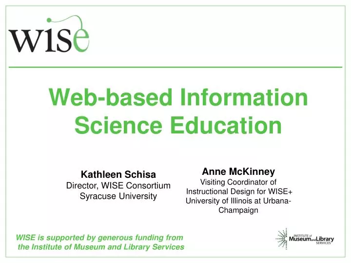 web based information science education