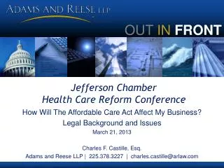 Jefferson Chamber Health Care Reform Conference