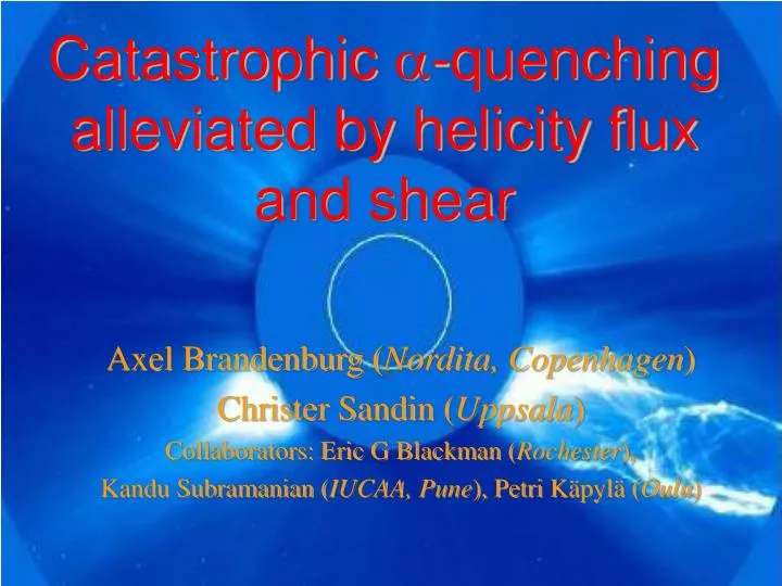 catastrophic a quenching alleviated by helicity flux and shear