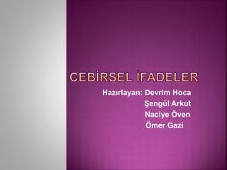 ceb rsel fadeler