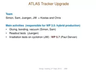 ATLAS Tracker Upgrade