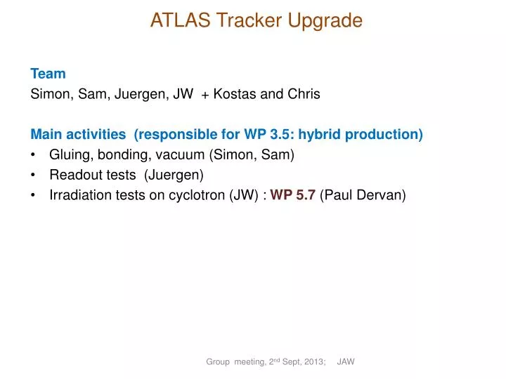 atlas tracker upgrade