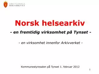 norsk helsearkiv