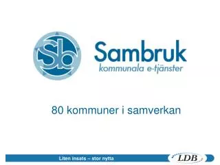 80 kommuner i samverkan