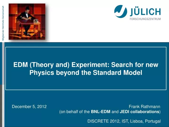 edm theory and experiment search for new physics beyond the standard model
