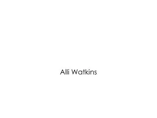 Alli Watkins