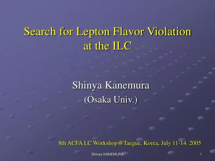 search for lepton flavor violation at the ilc