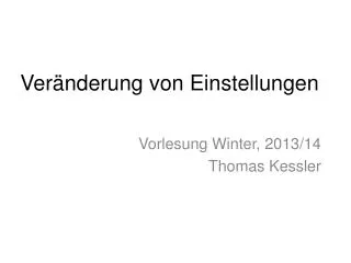 ver nderung von einstellungen