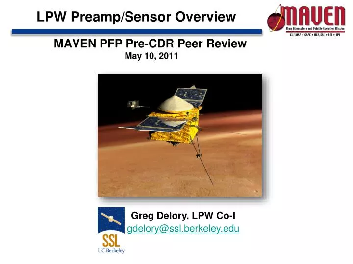 lpw preamp sensor overview