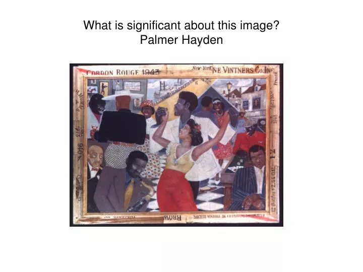 what is significant about this image palmer hayden