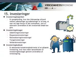 15 investeringer