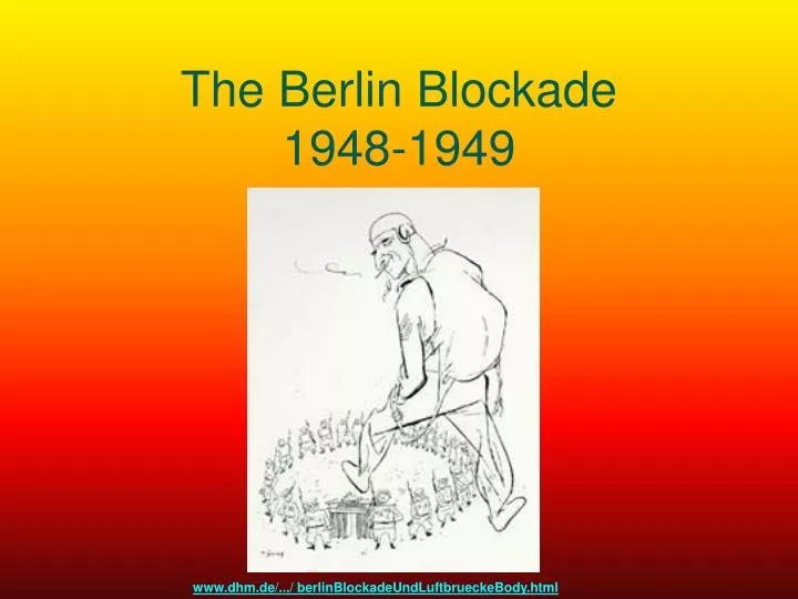 the berlin blockade 1948 1949