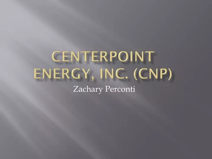 centerpoint energy inc cnp