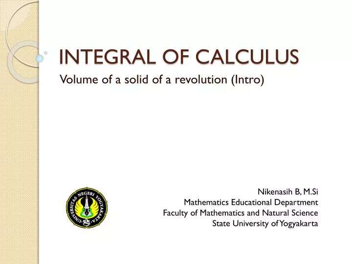 integral of calculus