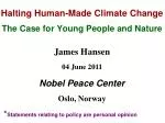 Halting Human-Made Climate Change - slide 1