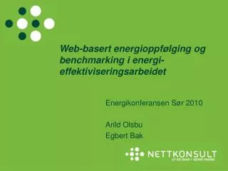 energikonferansen s r 2010 arild olsbu egbert bak