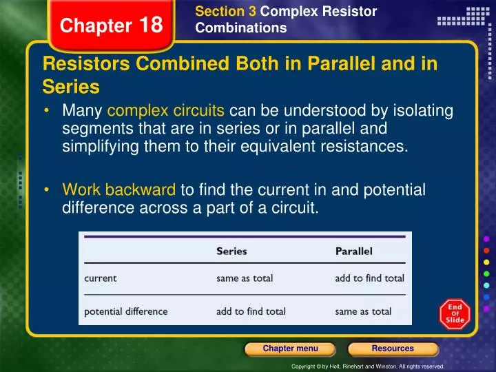 resistors combined both in parallel and in series