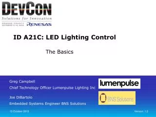 ID A21C: LED Lighting Control