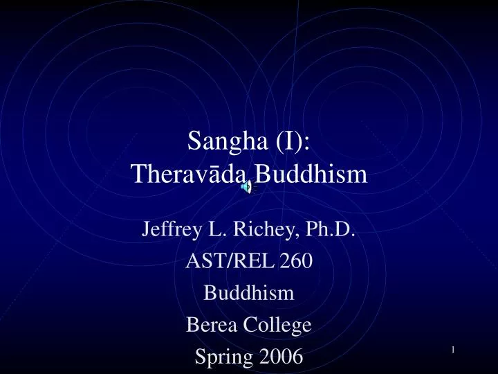 sangha i therav da buddhism