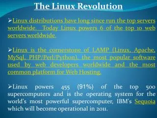 The Linux Revolution
