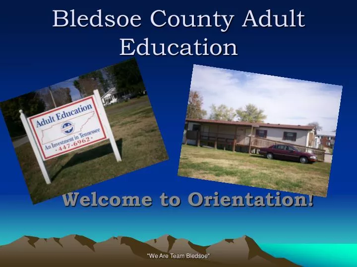 bledsoe county adult education