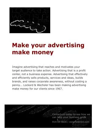 Make your advertising make money