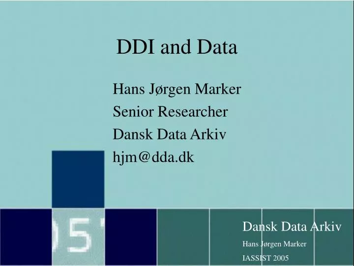 ddi and data