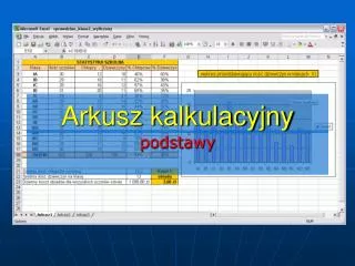 arkusz kalkulacyjny