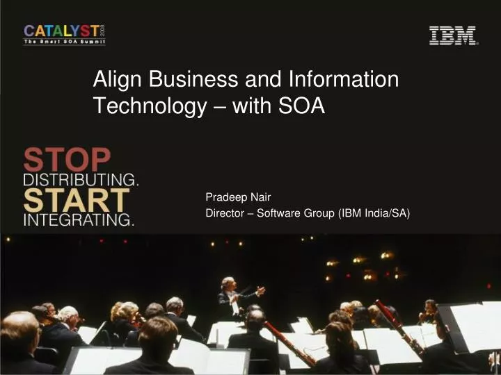 align business and information technology with soa