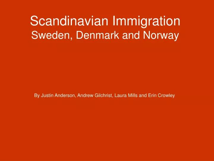scandinavian immigration sweden denmark and norway