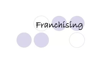 Franchising