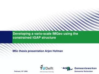 Developing a vario-scale IMGeo using the constrained tGAP structure