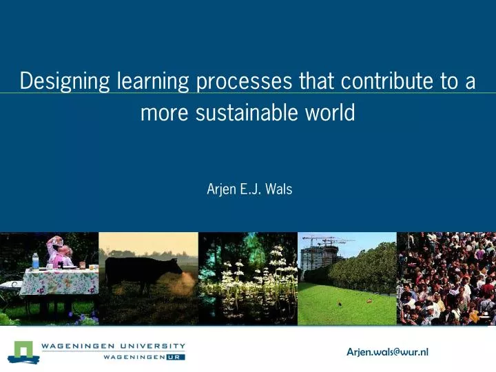 designing learning processes that contribute to a more sustainable world