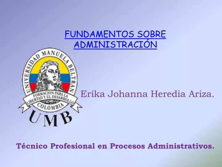 erika johanna heredia ariza t cnico profesional en procesos administrativos