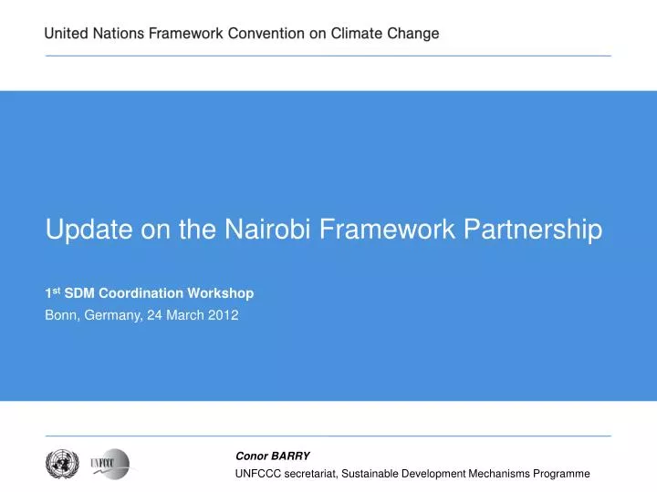 update on the nairobi framework partnership
