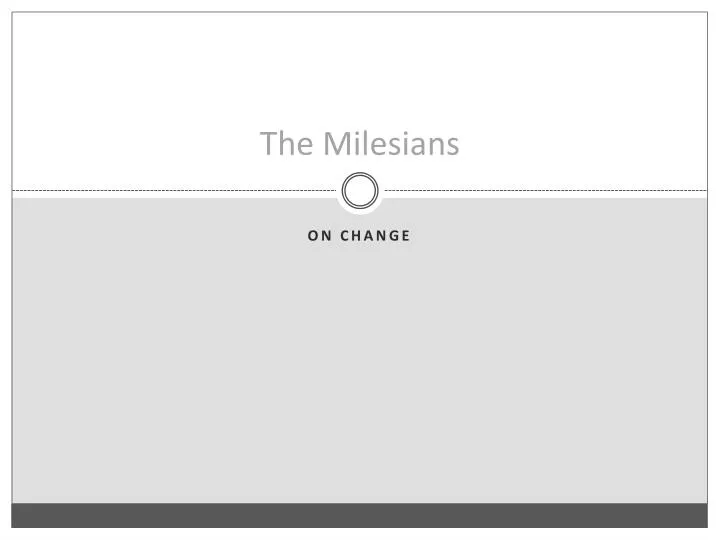 the milesians