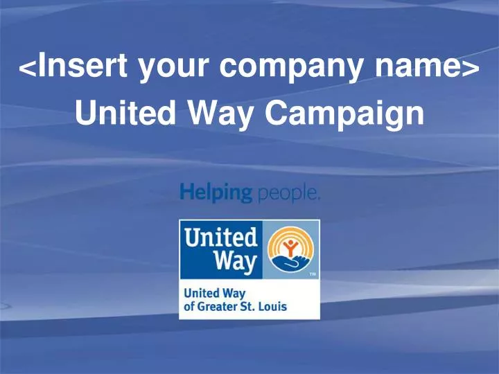 insert your company name united way campaign