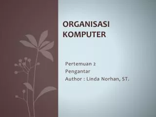 organisasi komputer