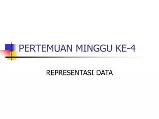 pertemuan minggu ke 4