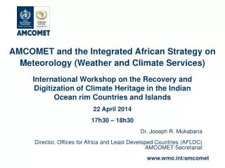 AMCOMET and the Integrated African Strategy on Meteorology (Weather and Climate Services)