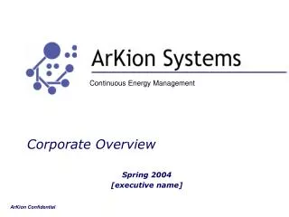 Corporate Overview