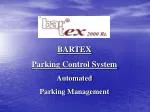 BARTEX Parking Control System Automated Parking Management