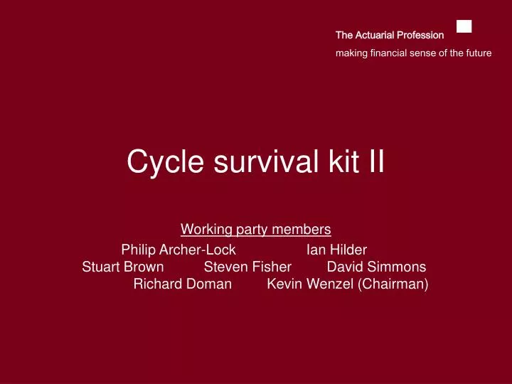 cycle survival kit ii