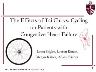 The Effects of Tai Chi vs. Cycling on Patients with Congestive Heart Failure